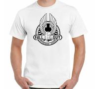 CTLEICODW The Fall Guy T-Shirt Mens Retro 80's TV Show Program Stuntman Top A-Team Airwolf
