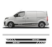 CTLTSRX 2PCS Autocollants latéraux de Porte de Voiture, pour Fiat Scudo Tuning Accessoires Camping-Car Sport Line Graphiques Vinyle Décalcomanies