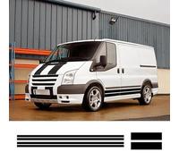 CTLTSRX 4Pcs Autocollants de Voiture, pour Ford Transit MK6 MK7 Tuning Accessoires Protection Camping-Car Sport Graphiques Vinyle Capot Moteur Décalcomanies