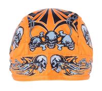 CTM Casque De Biker En Skull Orange Pour Homme Par Wootie