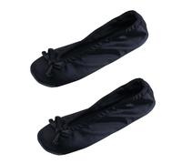 CTM Chausson Ballerine Satin Pour Femme (Paquet De 2)