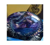 Ctmw Lava Dragon Egg Ornaments, Crystal Transparent Resin Dragon Egg
