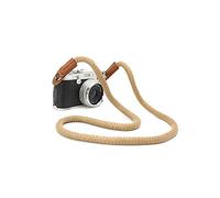 CTN Sangle pour appareil photo en coton beige bandoulière Courroie de cou dragonne pour DSLR Canon FUJI Fujifilm Leica Nikon Pentax Olympus Sony Pana Pentax Samsung Sigma etc...