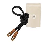 CTNN Sangle pour appareil photo en coton Noire Noir bandoulière Courroie de cou dragonne pour DSLR Canon FUJI Fujifilm Leica Nikon Pentax Olympus Sony Pana Pentax Samsung Sigma etc...