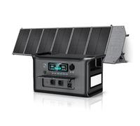 CTOLITY AP1000 Générateur Solaire 1000W avec 200W Panneau Solaire, 1024Wh Batteries LiFePO4, Sorties AC 220V-240V, Panneau Solaire Pliable avec Ports USB, IP67, pour Camping/Maison/Domicile