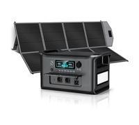 CTOLITY AP1000 Générateur Solaire 1000W avec 400W Panneau Solaire, 1024Wh Batteries LiFePO4, Sorties AC 220V-240V, Panneau Solaire Pliable avec Ports USB, IP67, pour Camping/Maison/Domicile