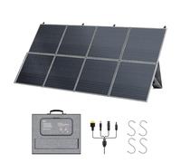 CTOLITY Panneaux Solaires Pliables 400W, Cellule Solaire Monocristalline, 41V Générateur Solaire avec Multi-contact, Compatible avec La Plupart des Centrales Électriques, pour le Camping,Randonnée,RV