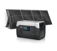 CTOLITY XP1000 Générateur Solaire Portable avec 200W Panneau Solaire, 1028Wh/1000W LiFePO4 Batterie (Max 1800W), Charge Rapide USB-C & UPS pour Camping-cars, Plein Air, Maison, Bureau, Caravanes