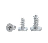 Ctongrun-Boulons à tête cylindrique M2 M2.3 M2.6 M3 Carbon Steel Wafer Head Tapping Screw Cross Ultra Thin Flat Head Tapping Screw, Durable et robuste(M3x6x6mm 20pcs)