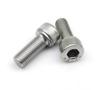 Ctongrun-Boulons à tête cylindrique M3 M4 M5 M6 M8 Fine Thread 304 A2-70 Stainless Steel Allen Hexagon Hex Socket Cap Head Bolt Screw, Durable et robuste(16mm,5pcs M8 pitch 1.0)