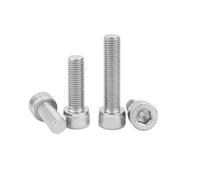 Ctongrun-Boulons à tête cylindrique M3 M4 M5 M6 pas 0.35/0.5/0.75mm acier inoxydable filetage fin vis hexagonale boulon d'angle intérieur Durable et robuste(5Pcs M6x0.75x50mm)