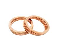 Ctongrun-Rondelles d'arrêt Joint de joint M34 Diamètre intérieur 34 mm Ringue d'étanchéité Feuille mince T3 Roulis de cuivre rouge, Anticorrosion et antirouille(34x40x1.5)