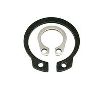 Ctongrun-Rondelles d'arrêt M3 À M40 En Acier Inoxydable Noir 65mN En Acier Manganèse C Type Externe Circlip Retenue Clip For Arbre Anticorrosion et antirouille(Black 65mn steel,10pcs M40)
