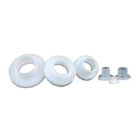 Ctongrun-Rondelles d'arrêt M3M4 M5M6M8 M10M12 M14 M16 Joint de transistor en nylon à vis l'étage de l'isolation de laveuse en plastique de type T, Anticorrosion et antirouille(Bianco,TW-2 (100pcs))