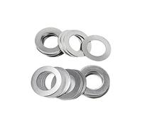 Ctongrun-Rondelles d'arrêt M9 M10 M12 M13 M14 M15 M16 M18 M20 M22 M25 M28 M30 M35 M40 0.1 0.2 0.5mm Rondelles Plates Ultra Minces En Acier Inoxydable, Anticorrosion et antirouille(M10x14mm (ID x OD),T