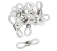 CTOP Attaches cordons lunettes - transparent - 2 cm environ - 20 pièces - Anneaux, perles, confection, réalisation, collier, porte lunette, vue, soleil, fête des mères,