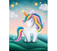 CTOP Kit Diamond Painting Enfant Licorne 15 x 20 cm