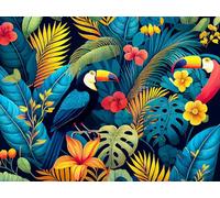 CTOP Kit Diamond Painting Papier Peint Tropical 30 x 40