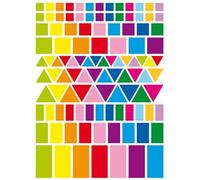 CTOP - Loisir créatif - Gommettes géométriques Couleurs Vives et Tailles Assorties - 324 pièc