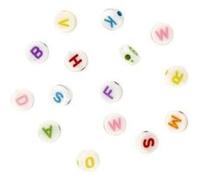 Ctop Perles Acryliques Lettres Rondes 3 Mm G