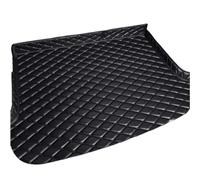 Ctpyoks Cuir Tapis Coffre Voiture pour DS3 Crossback 2019-2025, Moquettes Revêtements Cargaison Bagages Bac Protection Imperméable Antidérapant Voiture Accessories Intérieurs,A/Black
