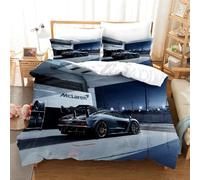 CTQTZ Cars Voiture de Sport Housse de Couette pour Chambre d'enfant 1 Personne 90x190 Enfant Voiture de Course 3D Parure De Lit Formula Racing Parure De Lit en Microfibre