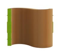 CTREVL Cloisons Séparation en Papier Pliables, Paravent Pliable en Papier, Cloison Modulable en Différentes Formes Léger pour Maison Bureau et Usage Commercial(Marron,180x400cm/70.8x157.4in)