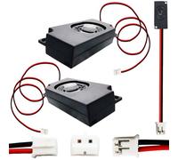 CTRICALVER 2 pcs Haut-Parleur 8 Ohm 3W Mini Haut-Parleur Haute Fréquence Portable, avec Interface JST-PH2.0 2 Pin, pour Petits projets de Bricolage électroniques