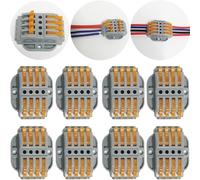 CTRICALVER 8 pcs SPL-4 Connecteur Electrique, Connecteur à Ecrou à levier Connecteurs | Connecteurs de fils compacts, Connecteurs de fil avec vis de fixation