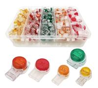 CTRICALVER Connecteur de ligne téléphonique 220, Kit de connecteur de ligne téléphonique UY/UY2/UR/UR2/UG, connecteur à sertir gelée, adapté aux lignes téléphoniques, bouton-pression transparent