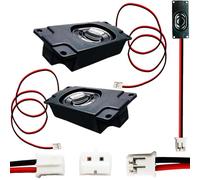 CTRICALVER Haut-Parleur 8 Ohms 3W, 2Pièces Gamme Complète Mini Haut-Parleur Haute Fréquence Portable pour Petits projets de Bricolage électroniques avec Interface JST-PH2.0 2 Pin