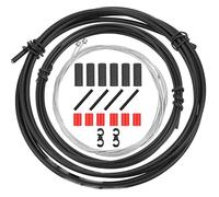 CTRICALVER Kit Câble Intérieur et Gaine de Dérailleur Noir, Kit Réparation Universel pour Levier de Vitesses VTT et Vélo de Route, Pièces de Remplacement pour Changement de Vitesses