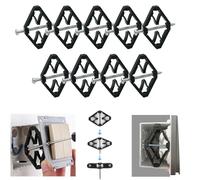 CTRICALVER Lot de 9 pcs de type 86 pour réparation de cassette de support de tige d'électricien Accessoires de fixation murale