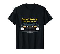 Ctrl C Ctrl V Dev Eye-Set IT Reboot Humour Graphic T-Shirt