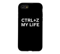 Ctrl Z My Life Funny Programmer Citation Coque pour iPhone SE (2020) / 7/8