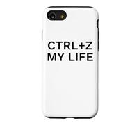 Ctrl Z My Life Funny Programmer Citation Coque pour iPhone SE (2020) / 7/8