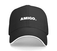 CTRLTSXUS Amigo Citation d’Un Mot Casquette de Baseball Bobble Hat thé Chapeau d’Anniversaire Chapeau de Camionneur Chapeau Femme Casquettes Hommes