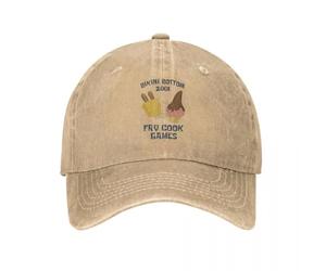 CTRLTSXUS Casquette de Baseball Fry Cook Vintage en Coton usé en Dessin animé Snapback Bonnet Style Unisexe Casquettes d’été d’extérieur