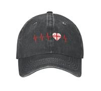 CTRLTSXUS Coton Battement de cœur géorgien J’Aime Drapeau de Campagne Cœur de Géorgie Casquette de Baseball familiale Femmes Protection Solaire Drapeau de Géorgie Chapeau Papa Printemps