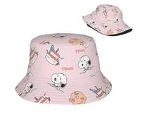 CTRLTSXUS Dessin animé à Chapeau à Seau pour Adolescents Charlie Brown pour Couvre-Chef de Plage léger