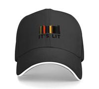 CTRLTSXUS It’s Lit - Littérature Anglaise Jeu de Mots Casquette de Baseball Visière Sortie Plage Anime Casquette Masculine Casquettes Femmes masculines