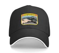 CTRLTSXUS Jungfraujoch, la Plus Haute Gare ferroviaire d’Europe Casquette de Baseball Plaquette Occidentale Visière Thermique Casquette de Balle Bouchons de Soleil Dames Hommes