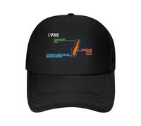 CTRLTSXUS Tech - Art thématique '1988' Radar - comme Graphique pour Une Tech - Design culturel Casquette de Baseball en Maille