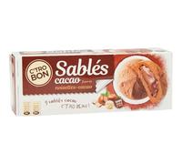 C'TRO BON - Sablés Croquants au Cacao, Fourrés Noisette-Cacao Intense, Plaisir en 9x12g - lot de 4 - Vendu par Lot