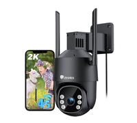 Ctronics 4G LTE Caméras de Surveillance Exterieur avec Carte SIM, 2K PTZ IP Caméra, AI Détection Humain & Suivi Auto, 24/7 Enregistrement, Vision Nocturne en Couleur, PC/Cloud/TF/FTP, IP66