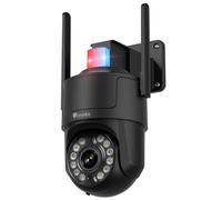 Ctronics 4K Caméra Surveillance Extérieure 5G/2,4G WiFi, Nuit Couleur/IR 30m, Détection Humain/Véhicule/Animal, Suivi Auto, Lumière Rouge-Bleue & Sirène, 8 Préréglages, APP/PC, SD 256Go/FTP/NAS