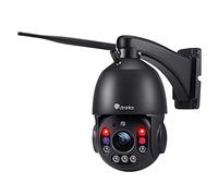 Ctronics 5MP 30X Zoom Caméra de Surveillance WiFi Extérieure, 2,4/5Ghz WiFi IP Caméra, Détection Humaine & Auto Cruise & Zoom, Vision Nocturne 150M, PTZ 355 °90°, Bluetooth/PC/Cloud, Métal IP66