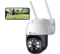 Ctronics 5MP Caméra Surveillance WiFi Extérieure, 2,4Ghz/5Ghz WiFi PTZ Camera IP 2560X1920P Couleur Vision Nocturne,Détection Humaine Auto Suivi G