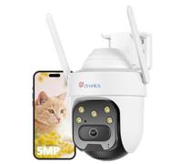 Ctronics 5MP Caméra Surveillance WiFi Exterieure, PTZ Camera IP Exterieur