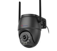 Ctronics 5MP Caméra Surveillance WiFi Exterieure, Suivi Automatique, Double Bande 5/2,4 GHz, Vision Nocturne Couleur 30m, Smart Détection, Alarme Sonore/Lumineuse, 8 Positions, FTP/128GB/Cloud